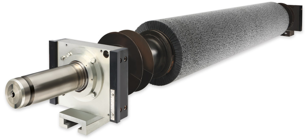 Brush roll recoiling